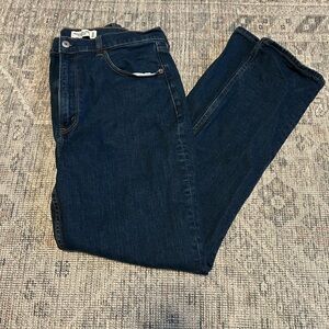 A&F Curve Love Slim Straight Jeans
